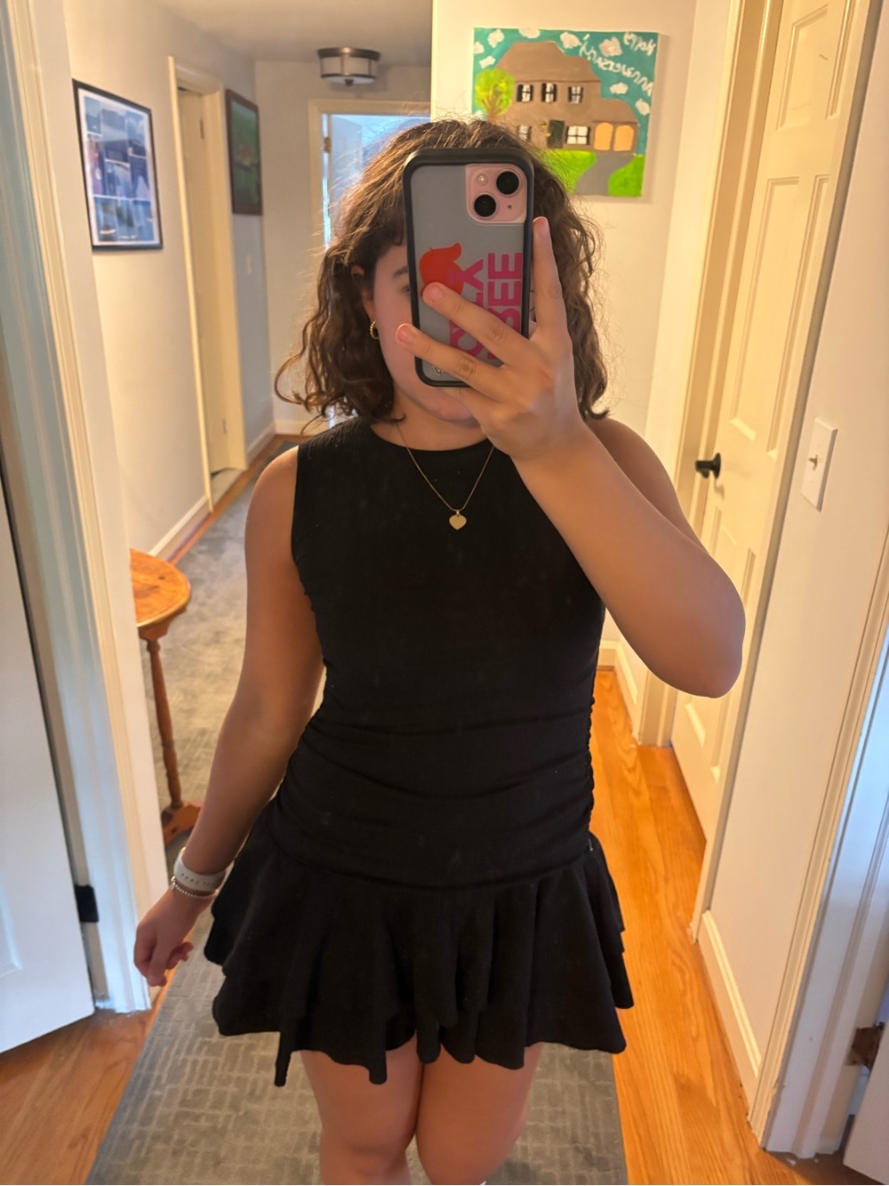 Y2K mini black dress